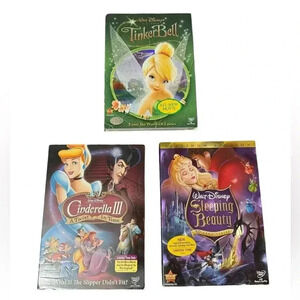 New Unopened Sealed Lot Of Three Disney Movies